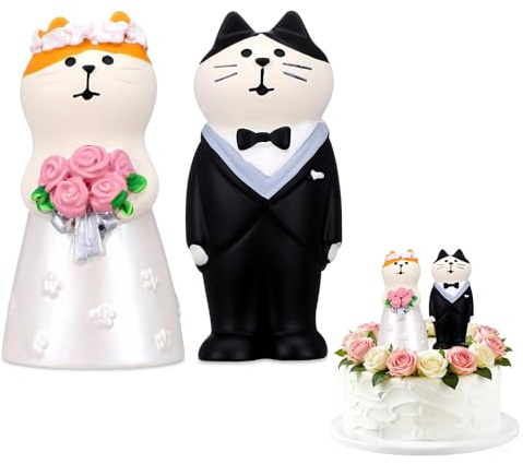 Figuras Novios Tarta,Muñecos Tarta Boda,Figura Decorativa para Pastel Nupcial y Mesa Dulce