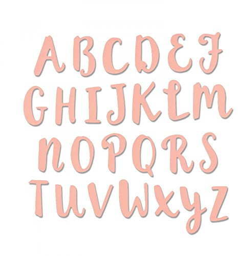 Sizzix Thinlits Fustelle Alfabeto a Pennello, Lettere Maiuscole