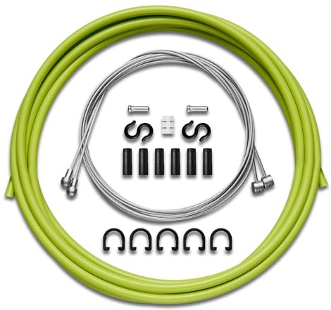 Corki Cycles Universal Standard Bike Brake Cable Housing Kit for Mountain Road Bike - Green