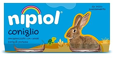 Nipiol Omogeneizzato Coniglio - 24 Vasetti da 80gr