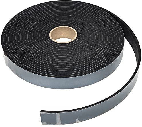 EPDM - Schaum Schwarz. Länge: 10 m auf Rolle. einseitig selbstklebend (30 mm x 5 mm)