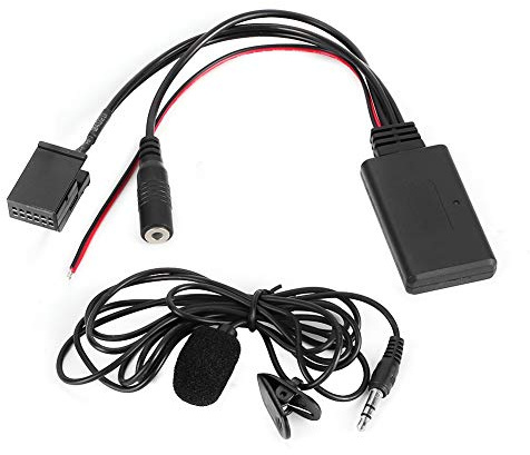 Terisass Adaptador de Cable Bluetooth AUX-IN, micrófono estéreo Bluetooth para Coche, Apto para Zafira Tigra