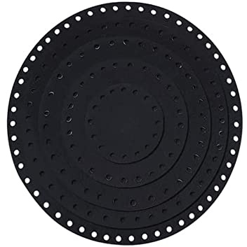 PandaHall 10 Stück Filzkorb Unten 5 Größen Runde Tasche Boden Häkelkorb Basis Panel Tasche Board Shaper 10/15/20/25/30mm Für Dickes Garn DIY Stricken Korb Weben Zubehör Geldbörsenherstellung 6 mm Loch