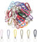 UTMACH 30 Stücke Bunt Leder Geflochten Schlüsselanhänger Auto Schlüsselbund Anhänger Schlüsselanhänger Schlaufe Geflochtene für Damen,Herren,Car Keys,Door Keys,DIY Ornaments