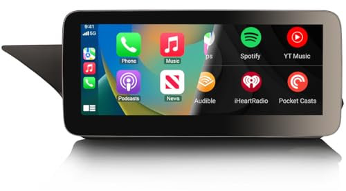 10.25 Android 14 Qualcomm Autoradio Radio de Coche para Mercedes Benz Clase E W212 S212 NTG 4.5 Soporta Bluetooth Wireless Carplay IPS WiFi Dab+ Canbus GPS Navegador 8 Core 4+64GB