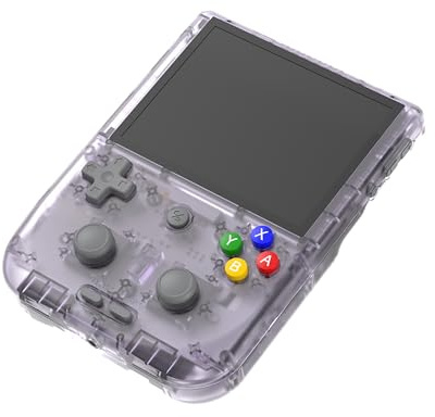SXMA RG405V Gioco palmare retrò Android 12 Built-in 128G TF Card 3172 Giochi 4 pollici IPS Touch Screen con Gioco Front-end Supporto 5G WiFi Bluetooth 5.0 (Viola)
