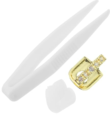 BESTonZON Hip Hop Zahnschmuck Mit Metallsteinen Einzahn Goldener Zahnschmuck Dekorativer Rapper Kostüm Zubehör Party Falsche Zähne Für Foto Und Karneval Langlebig Und Auffällig