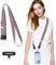 MoKo Universal-Handy-Lanyard, geflochtene Handykette, Umhängeband, Diebstahlschutz, abnehmbares Damen-Handy-Lanyard um den Hals mit Patches für iPhone, die meisten Smartphones – Violett