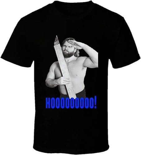 OIU967T16VXJ Hacksaw Jim Duggan Retro Wrestling Legend T Shirt (3X-Large)