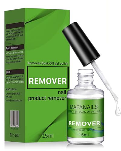 Gel Nail Polish Remover - Quickly Removes Gel Nail Polish Within 2-4 Minutes - No Need for Foil or Soaking, Easy Carry, 15ML