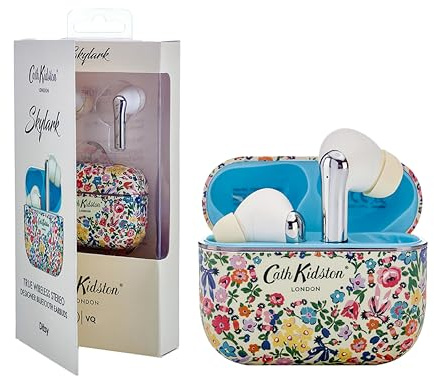VQ Cath Kidston Ditsy TWS Wireless Earbuds Skylark Rechargeable Ear Buds