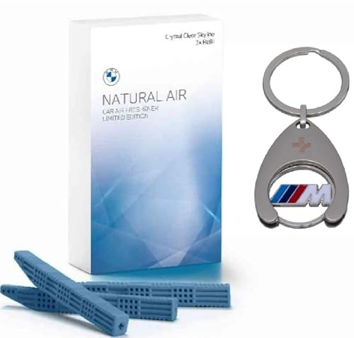 BMW Innenraumduft Nachfüllset Clear Skyline Natural Air Refill 3 Duftsticks + Einkaufschip