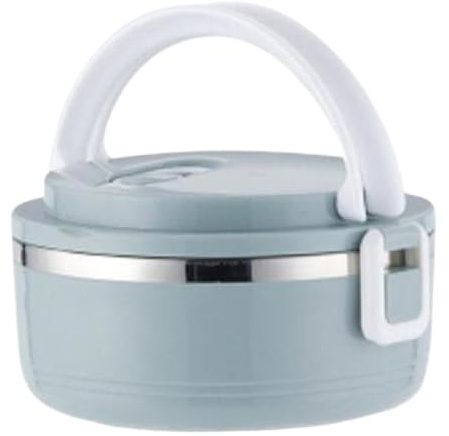 Peosaard Hot Lunch Box for Kids, Thermal Lunch Box, 700ml Portable Stainless Steel Lunch Box with Handle 5.7x3.5 Leak-Proof Large Capacity Food Container for Kid Adult, Lunch Box