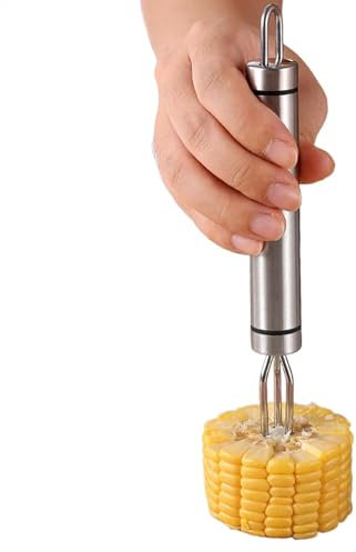 Forks de maïs, Corn Forks en acier inoxydable | Porte-maïs en acier inoxydable, fourche de pomme de terre réutilisable - Gadget de cuisine portable multifonctionnel avec poignée ergonomique pour le ba