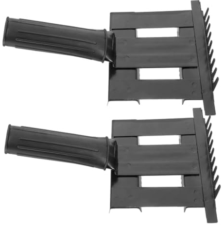Toddmomy 2stücke Pferdehaarkamm Aus Gummi Und Metall Ergonomischer Griff Für Einfache Entfernen Von Schlamm Und Lose Pferdehaaren Geeignet Für Große Pferde
