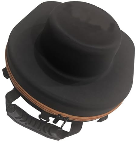 Generisch Cowboy Hat Travel Case - Starre Abdeckung, tragbare Speicherbox | Robuster Schutz für Hüte, Hut -Organisator während der Reise, Campingplatz oder täglicher Transport