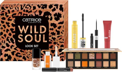 Catrice Wild Soul Look Set, 7-teiliges Make-up-Set, warme Erdtöne, für Augen, Lippen, Teint & Nägel, natürlicher Glam-Look, All-in-one-Set