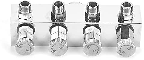 Air Compressor Attachments, Hose Splitter Air Hose Fittings with High Performance Aluminium for Pump Connection (T1-4 1 Drag 4)
