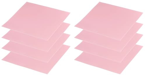 PATIKIL Thermal Pads 100x100x0.5mm, 8 Pack Silicone Cooling Thermal Pad for CPU GPU IC PCIe M.2 2280 SSD NVMe Heatsink, Pink