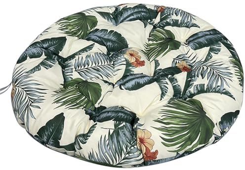 Coussin pour Fauteuil Papasan - Rond diamètre 40/50/60/80/100/120 cm épaisseur 8-10 cm Coussin de Siège Imperméable, extérieur/intérieur - Coussin de Sol pour Meubles de Jardin(Color 16,120x120cm)