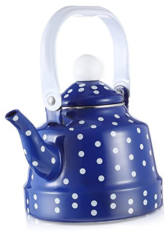 Ipetboom Ancient Bell Kettle Stove Top Enamel Tea Kettle Novelty Design for Kitchen