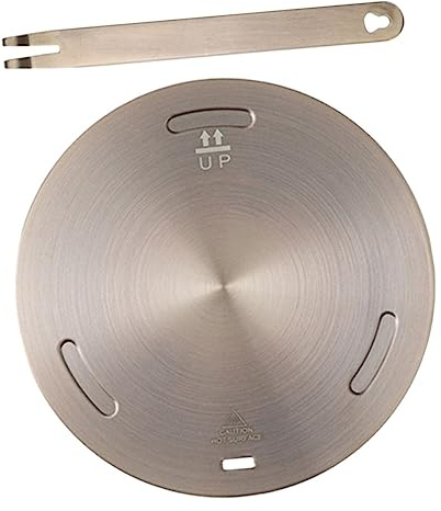 Plaque de Guidage Thermique pour Cuisson à Induction et Gaz, Acier | Surface Lisse, Design à Suspendre, Facile à Utiliser, Facile à Nettoyer, Ne Se Déforme Pas