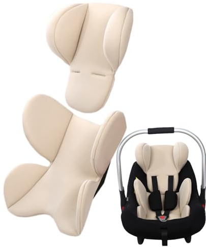 Tuxuseo Baby-Autositz-Einsatz | Neugeboreneneinsatz Babyschale | Extra Weiches Autositz-Einsatzkissen | Sitzverkleinerer Babyschale | Kopf-Nacken-Sitzeinlage - Kopf Und Körperstütze Für Babyautositze