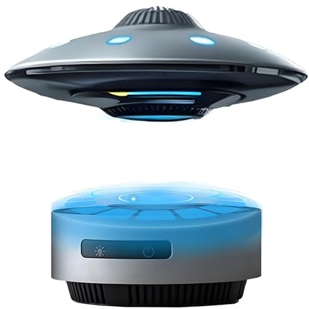 Altoparlante Bluetooth a levitazione magnetica UFO e lampada LED, Bluetooth 5.0 con audio 3D e altoparlante HiFi, fantastici gadget tecnologici per uomo, l'arredamento della casa
