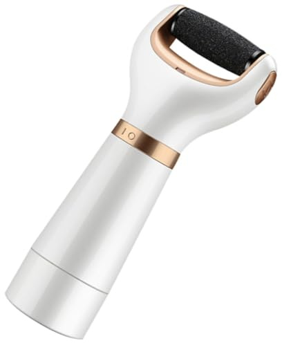 Removedor de Callos Eléctrico Recargable 1000mah Blanco | Abs Cabezal de Diamante, para Uso Personal o Profesional, Piel Seca y Áspera