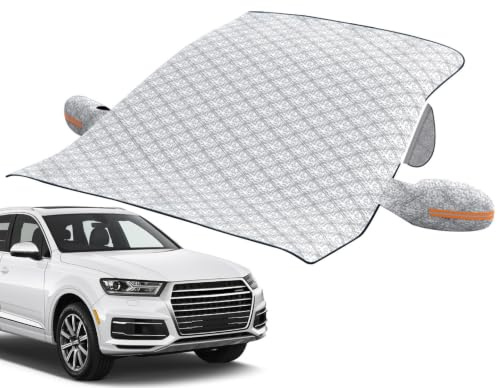 Genérico Cubierta de Nieve para automóvil,Cubierta de Parabrisas de automóvil para Icesnow | contra heladas Protección Impermeable contra el Hielo y la Nieve | Parasol Reflectante para eliminación de