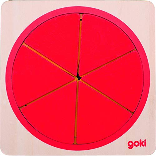 Goki 57737 Schichtenpuzzle Kreis, 21-teilig