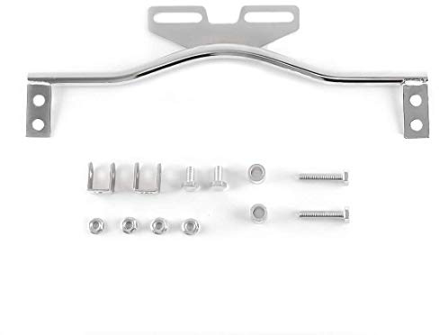 SKUNTUGUANG Motorrad Universal Licht Halterung Bar, Chrom | Driving Spot, Nebel, Vorbei, Blinker