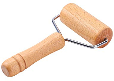 Pastry Pizza Roller Natural Wood Rolling Pins for Baking Non Stick Wood Dough Roller Suitable for Smaller Hands T Shape