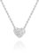 SAGA GIOIELLI® COLLANA Acciaio inossidabile DONNA CUORE CRISTALLI