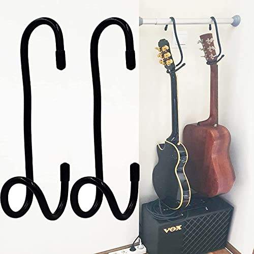 Tragbarer Gitarrenhalter und Gitarrenschrank, Präsentationsständer, Gitarrenhalter, Gitarrenständer mit rutschfester Gummipolsterung, für Zuhause oder Studio, keine Gitarre, 2 Stück