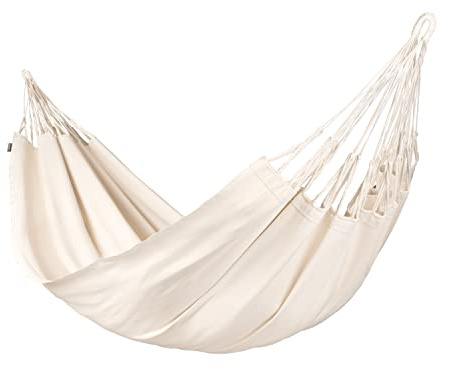 LA SIESTA® Modesta Latte - Klassische Hängematte Kingsize aus Bio-Baumwolle
