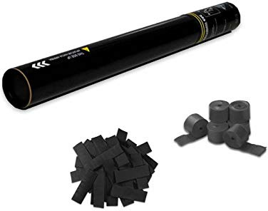 EUTOPICA Cañón Confeti + Serpentina Manual 50 cm (Negro) | 24/48H laborables | #DeLosBuenos