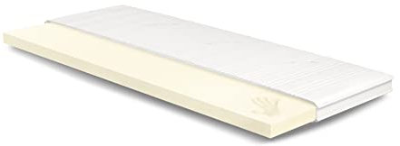 Meisterschlaf Visco Topper 75x200 cm – Höhe 7 cm – Weich & Wärmend – Memory Foam RG 50 – Oeko-TEX® Standard 100 – Tencel™ Lyocell 3D Doppeltuch-Bezug waschbar – Made in Germany
