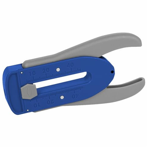WETEC Pelacables de precisión para fibra óptica, Herramienta, gris y azul suelto WEW104-LWL (pelacables de precisión, pelacables de fibra óptica, pelacables universal)