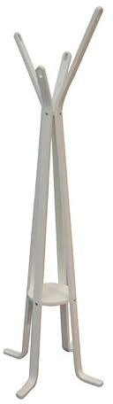 Appendiabiti a Stelo 50xh180 cm in Compensato di Legno di Betulla Bianco