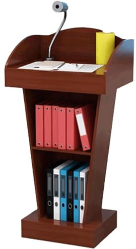 WOYZDQ Stehpult Podiumsständer, Podien, hölzernes Rednerpult, Schreibtisch, Kanzel für Kirchen, Büro, für Besprechungsräume, Schule, Auditorium, Klassenzimmer, Rednerpulte Pult