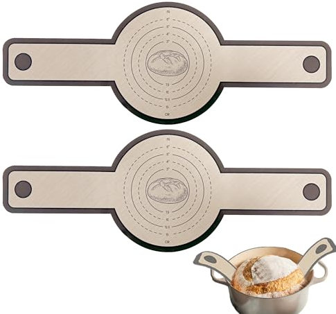 Alfombrilla de silicona para horno holandés, alfombrilla para hornear pan, antiadherente, 2 unidades, fácil de limpiar,