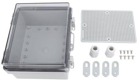 EVTSCAN ABS Plastic Electrical Junction Box, IP67 Rated, Mounting Plate, for Circuit Board, Smart Home, Boat, Irrigation and Lighting Applications