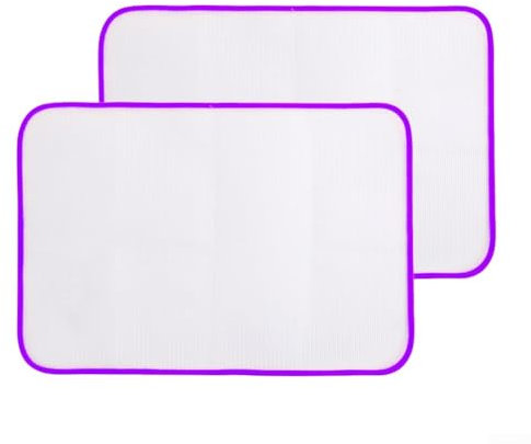 Jotekonoby Bügelbrettbezüge, Netz-Schutztuch, 2er-Set, für empfindliche Stoffe, verhindert Verbrennungen und glänzende Flecken, waschbar, 50 cm x 35 cm