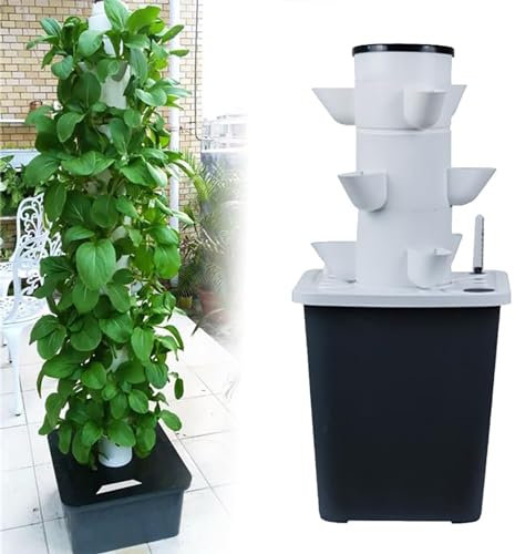 Hydrokultur-Anzuchtsystem – 30 Pods Aeroponik-Kit für den Anbau von Kräutern, Obst und Gemüse mit Pumpe, Adapter, Netztöpfen und Timer