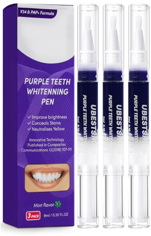 Zahnaufhellung Bleaching Stift, Schnelles Bleaching für Weiße Zähne, Dunkelviolett