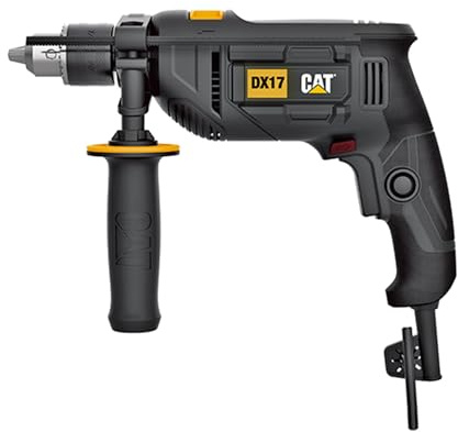 CAT DX17 Impact Drill 750W 13mm | 3000 RPM | 48000 BPM | 3-in-1 Drill Hammer Screwdriver | 30mm Wood 16mm Masonry | Variable Speed | Lock-On | Depth Gauge Included