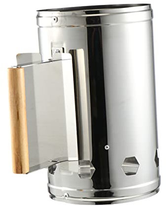 YOSADIER Accenditore per Carbonella da Barbecue Inossidabile Ciminiera per Accensione per Grigliate Camping e per Pizza Strumento Odori