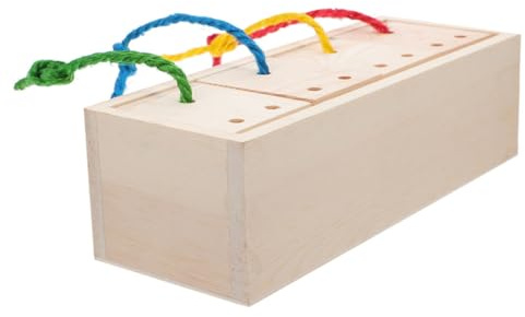 TOGEVAL Kreatives Holz Futterversteck Hamsterspielzeug Aus Langlebigem Holz Für Kaninchen Meerschweinchen Kleine Haustiere Zur Beschäftigung Und Bewegung