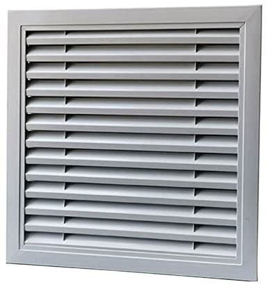 Grilles de ventilation en alliage d'aluminium étanches à la pluie pour capot de climatisation Grilles de volet extérieur Housse en maille (taille : Style A 500 x 500 mm)
